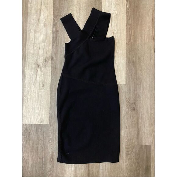 Narcisco Rodriguez Black Knit Bodycon Dress, Size Small* MSRP $995 - Picture 3 of 13